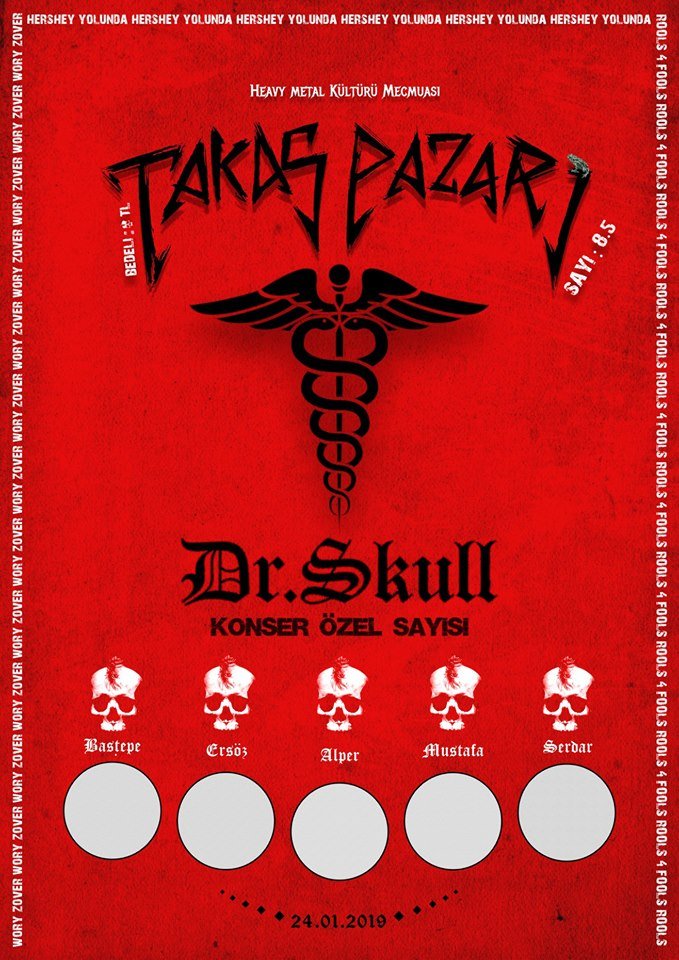 Takas Pazarından Dr.Skull Konseri için Özel Bir Dergi