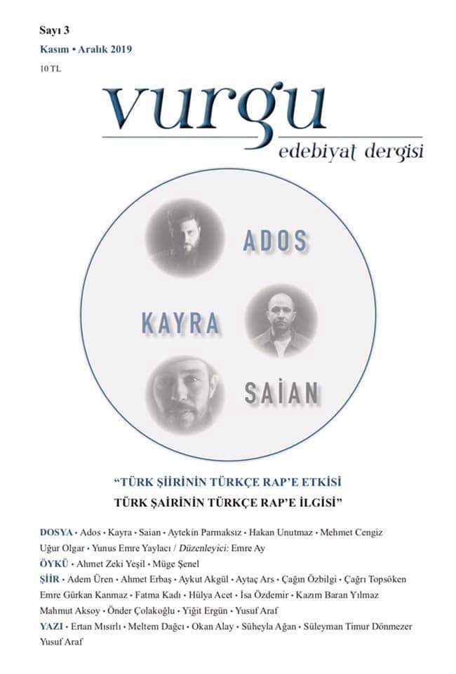 Vurgu Edebiyat Dergisinin 3. Sayısı Çıktı